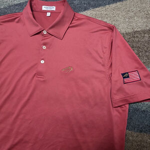 Peter Millar Summer Comfort Polo L Peach Golf Pelican Golf Club
